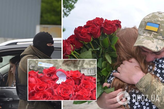 Вона сказала 'так': український військовий освідчився своїй дівчині на блокпосту. Фото