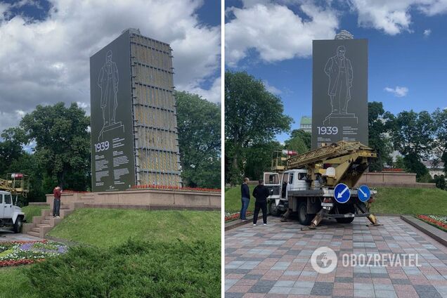 Памятник защитили от возможных обстрелов