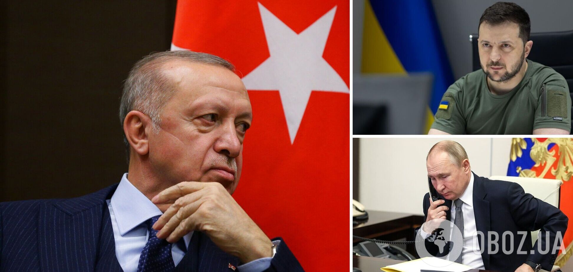 Ердоган анонсував окремі переговори із Зеленським та Путіним: названо дату