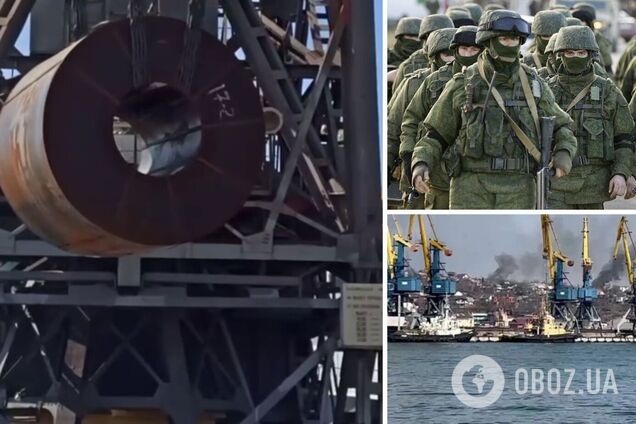 В Мариуполе оккупанты воруют металлопрокат