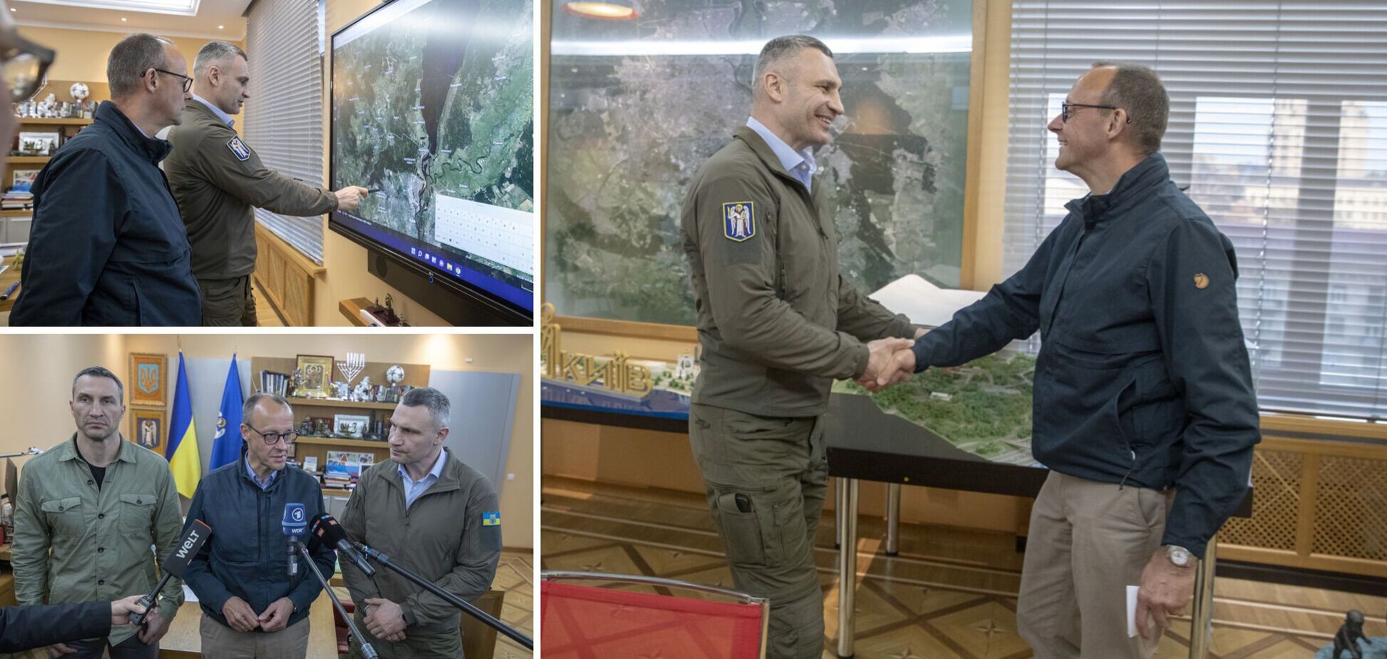 Кличко зустрівся з лідером найбільшої опозиційної партії Німеччини ХДС Мерцем