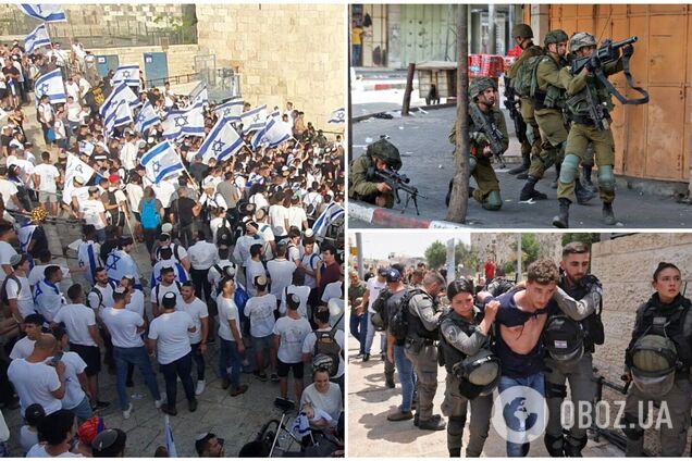 В Иерусалиме произошли столкновения у Стены Плача: полицейских забрасывали камнями. Видео
