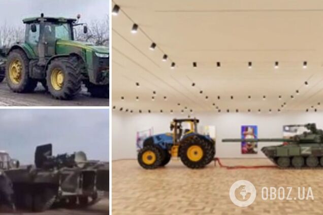 3D-художник зобразив український трактор, який тягне російський танк, і підірвав мережу