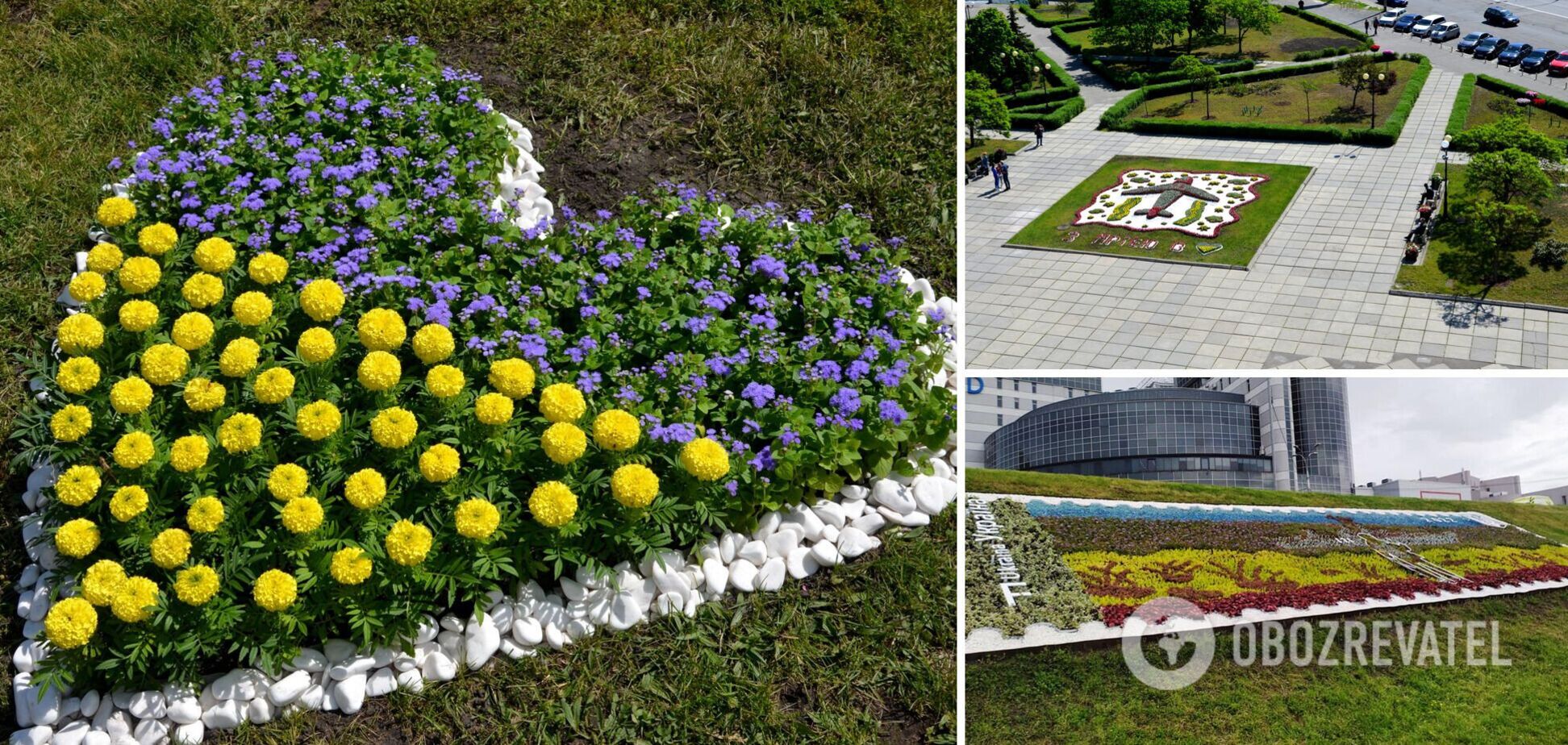 Коммунальщики создали 30 патриотических цветочных композиций