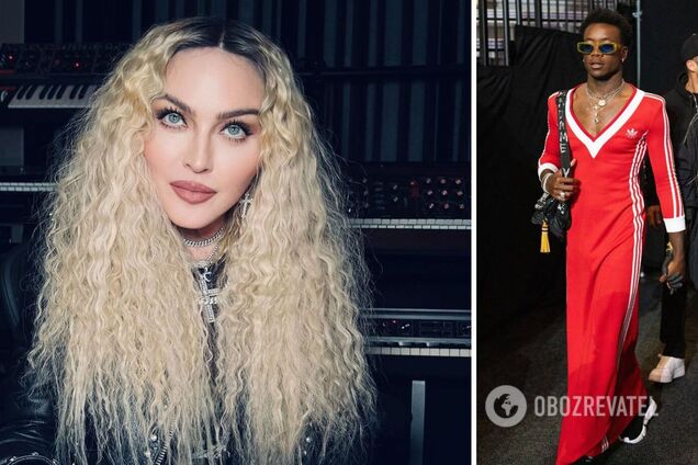 16-річний син Мадонни повторив образ легендарної мами та з'явився на публіці у сукні з декольте