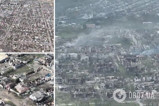 Разбомбленные дома и воронки: как выглядит разрушенное российскими оккупантами Рубежное. Видео с дрона