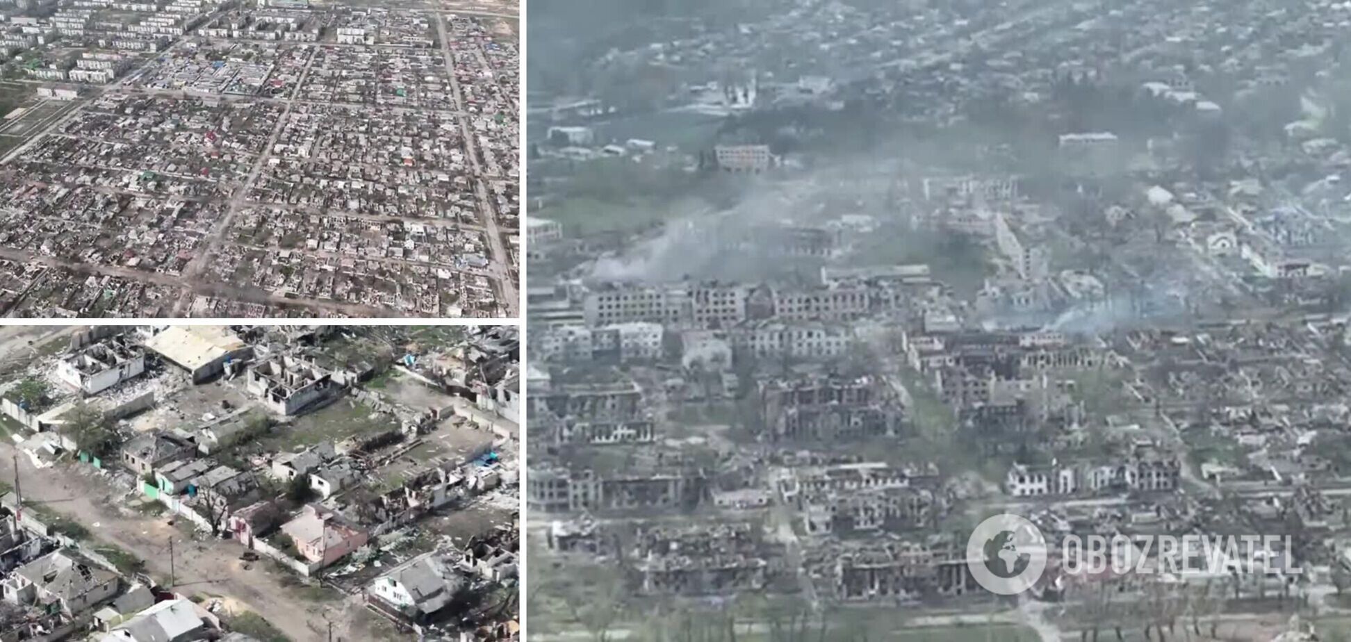 Розбомблені будинки та вирви: як виглядає зруйноване російськими окупантами Рубіжне. Відео з дрону