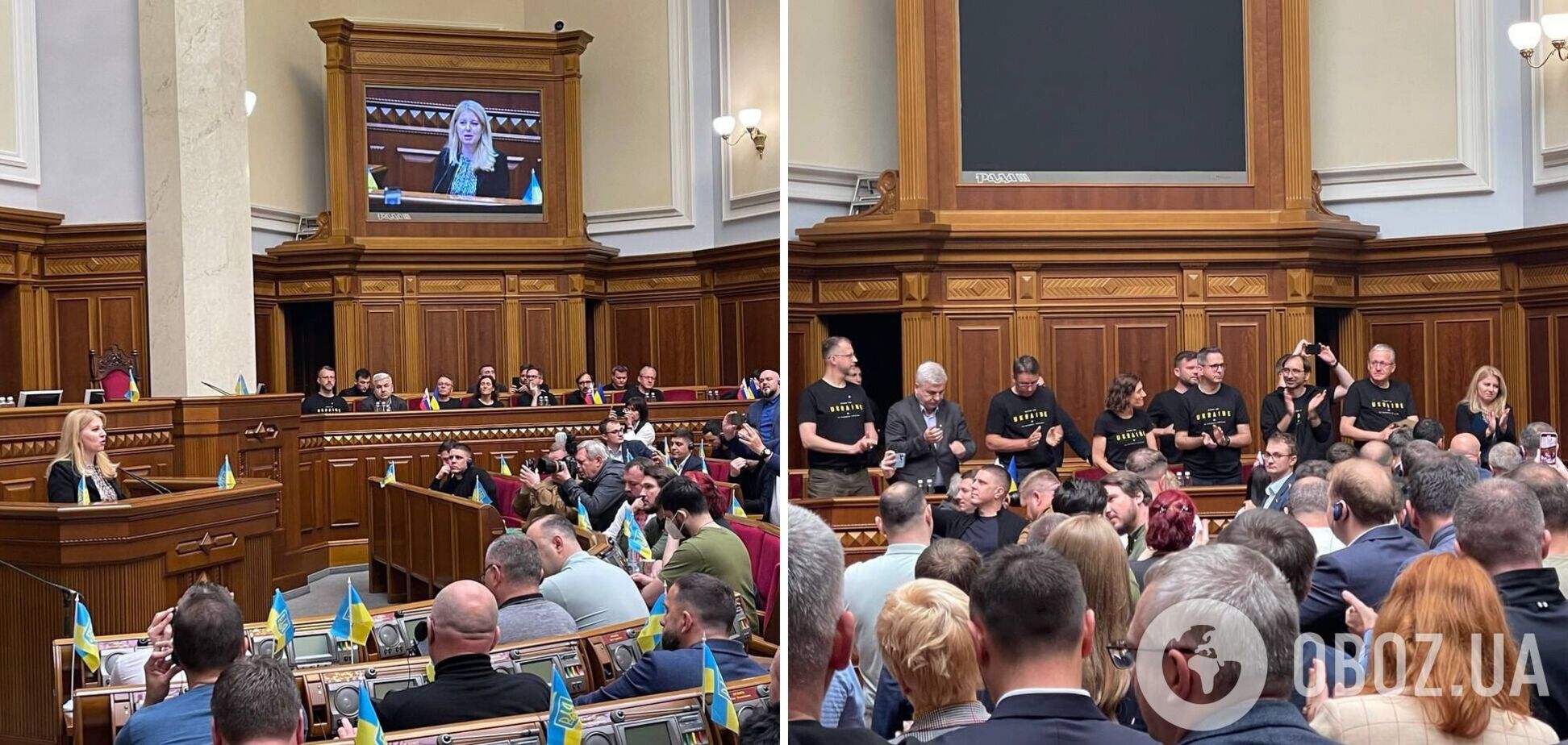 Зузана Чапутова выступила в ВРУ