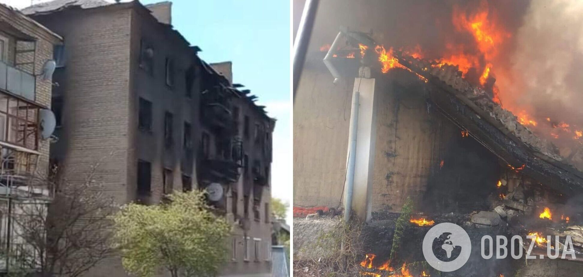 Оккупанты устроили массированный обстрел Луганщины: горели здания, есть погибшие. Фото