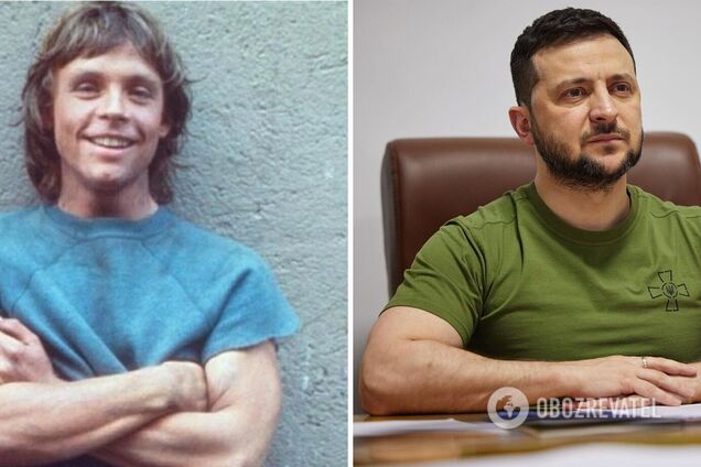 Зірка фільму 'Зоряні війни' Марк Гемілл відреагував на футболку Зеленського і підтримав Україну