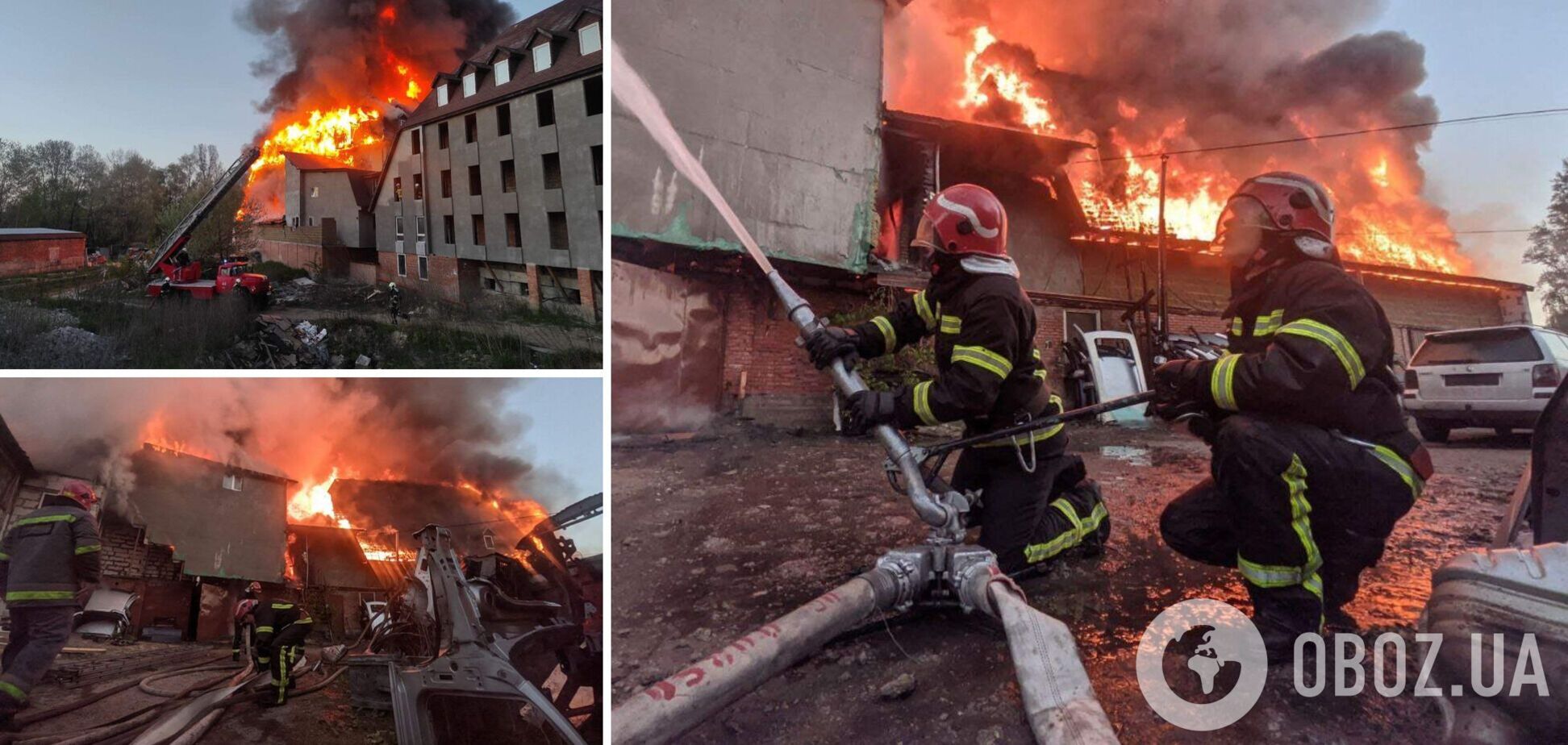 В Киеве возник масштабный пожар