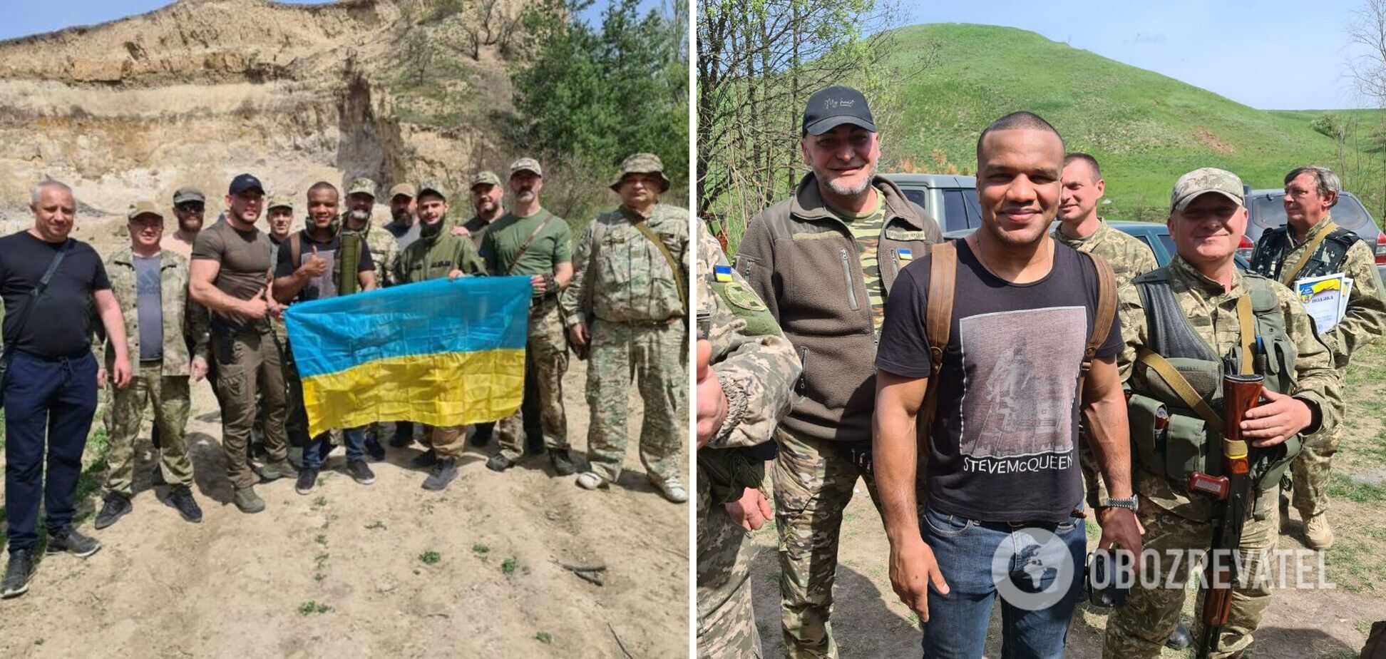 Жан Беленюк приехал к бойцам спецотряда 'Старые Перцы'