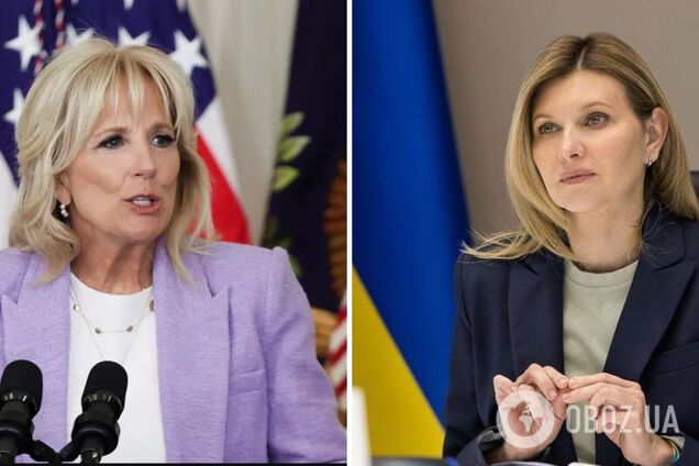 Первая леди США Джилл Байден побывала в Ужгороде и посетила школу, где разместили переселенцев. Видео