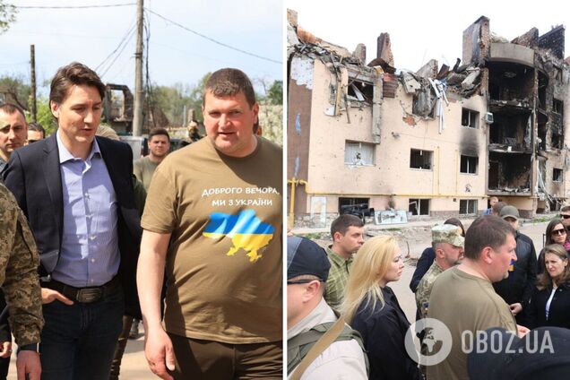 Трюдо приехал в разрушенный россиянами Ирпень. Все детали