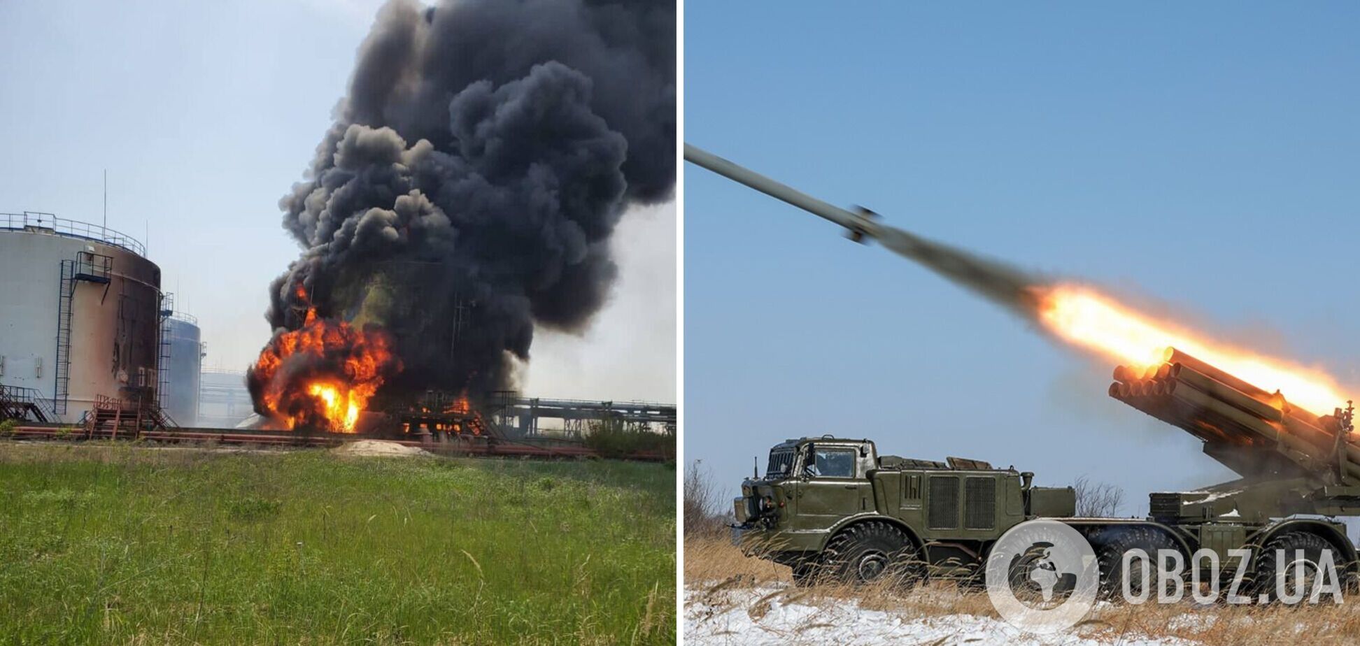 У Лисичанську через обстріл росіян спалахнув НПЗ: є загроза вибуху. Фото