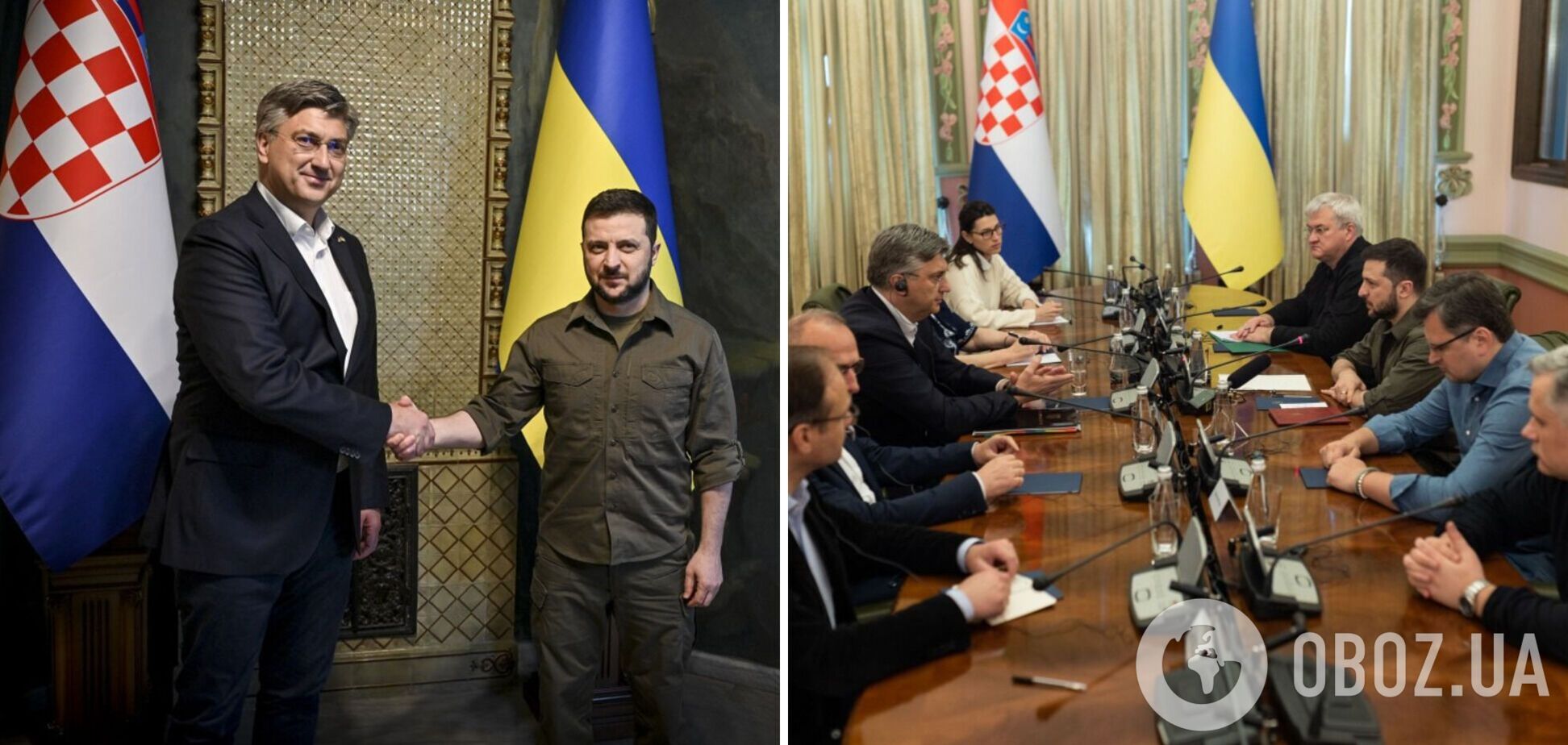 Премьер Хорватии прибыл в Киев и провел переговоры с Зеленским. Фото