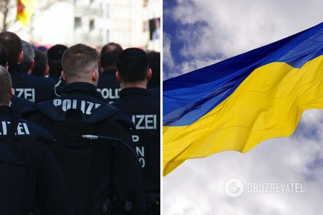 В Берлине полиция во время митинга свернула флаг Украины: в МИДе отреагировали с критикой