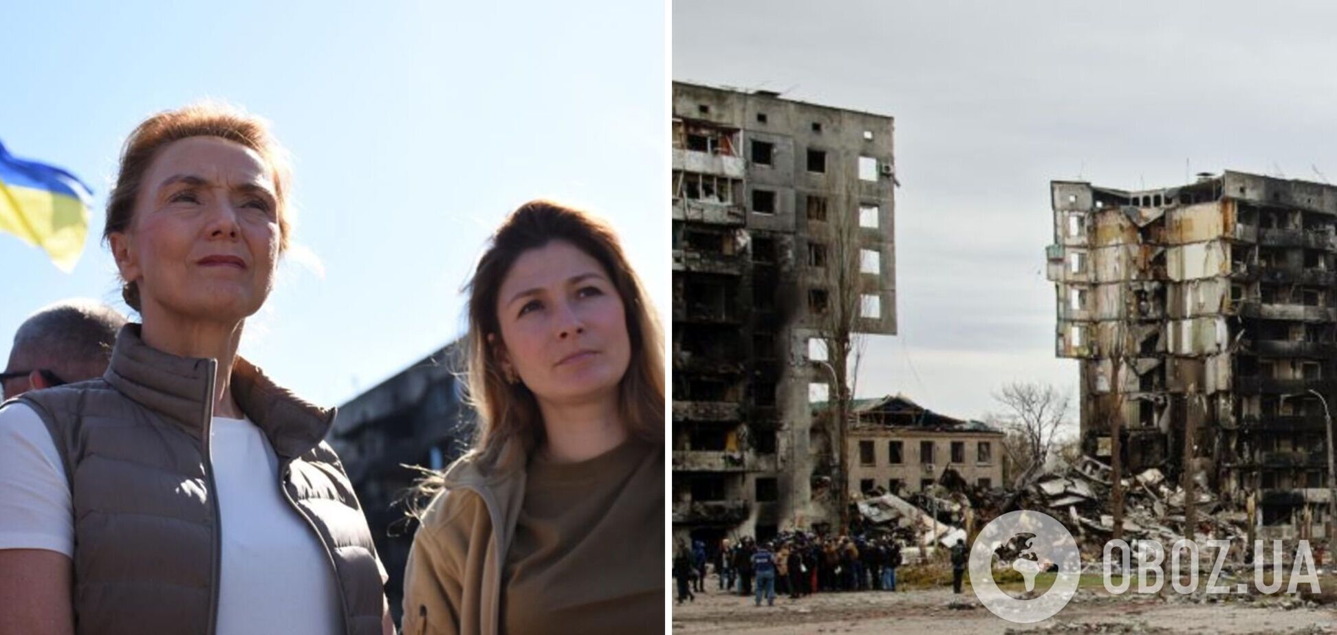 Генсек Ради Європи приїхала до зруйнованих окупантами Ірпеня та Бородянки. Фото