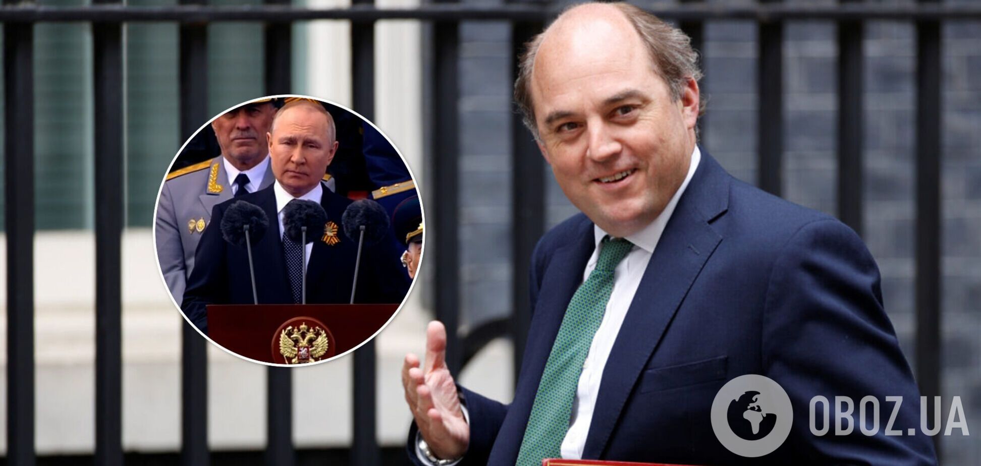 Министр обороны Британии о речи Путина на 9 мая: это легкий отблеск отчаяния