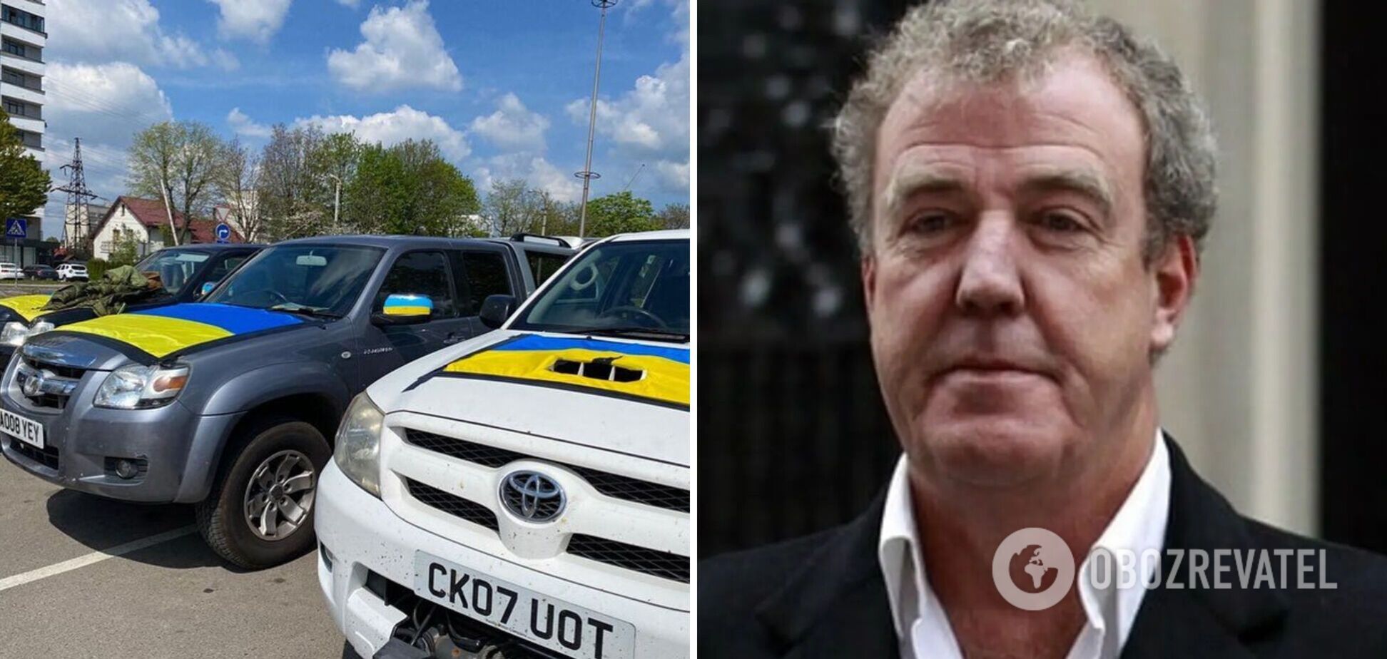 Экс-ведущий Top Gear Джереми Кларксон передал Украине внедорожники и гуманитарку