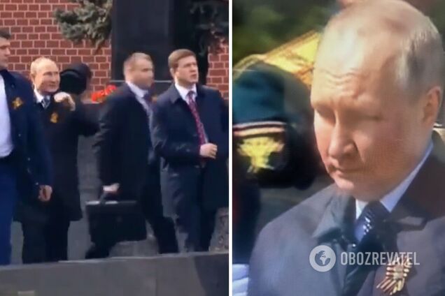 У мережі звернули увагу на дивний вигляд Путіна на параді та 'нюанс' із технікою. Фото і відео