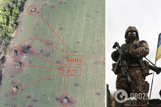 ВСУ разбили колонну вражеской техники: уничтожены 5 танков и 2 БМП. Фото