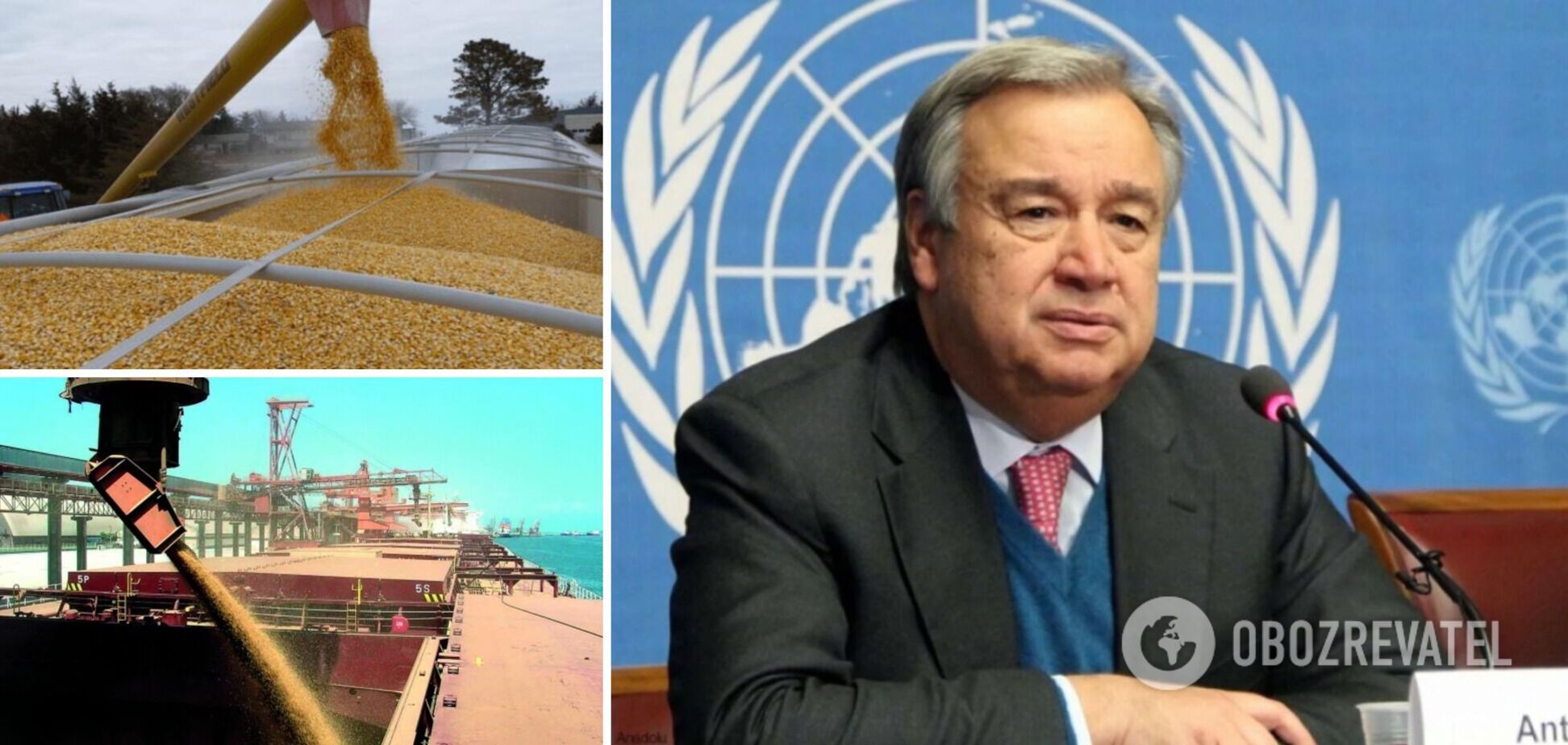 Генсек ООН заявил о прогрессе в разблокировании экспорта украинского зерна