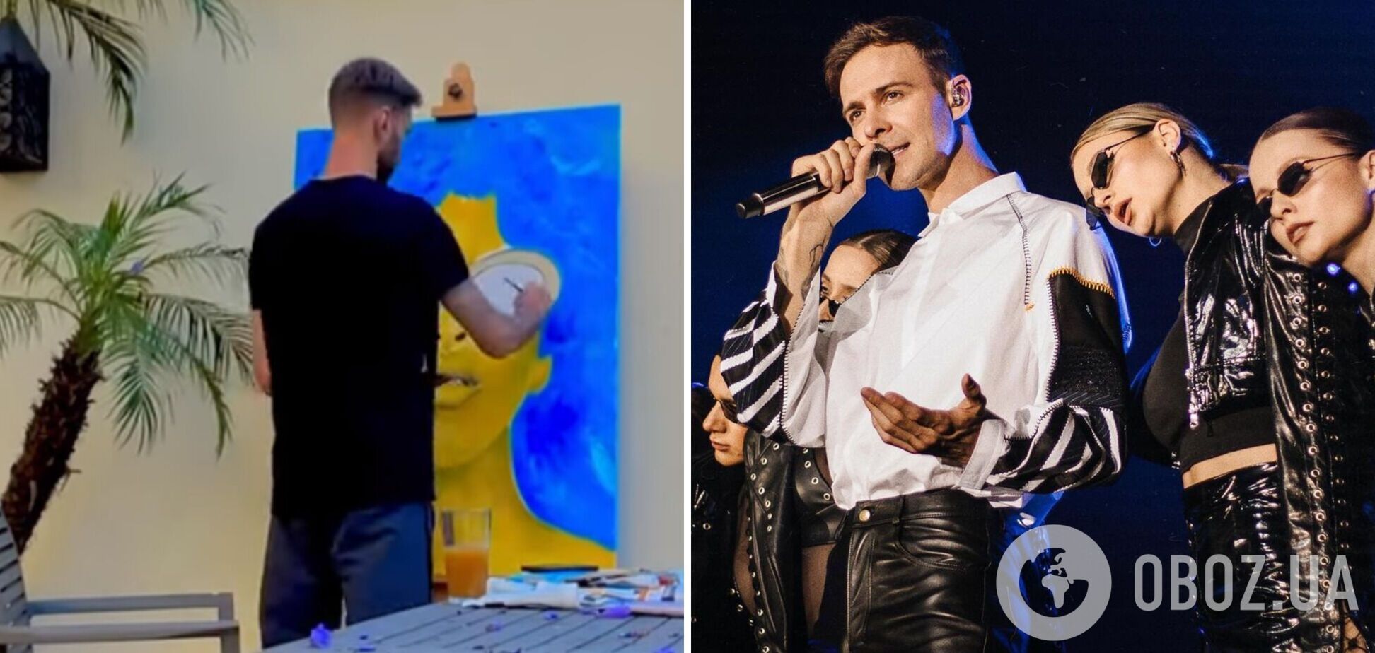 Макс Барских открыл новый талант: певец показал, как нарисовал картину об Украине