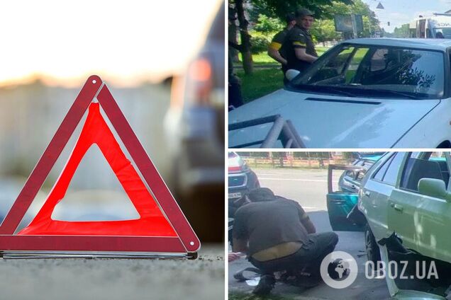 В результате аварии пострадало два человека