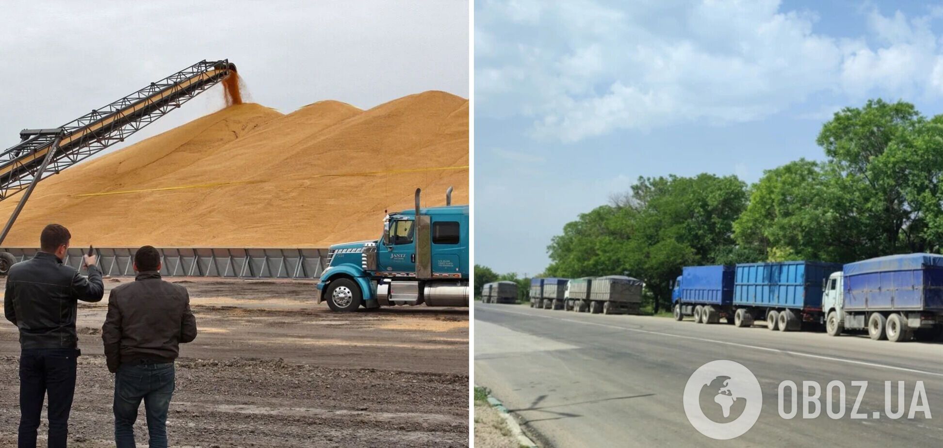 У Криму вишиковуються колони з вантажівок з українським зерном