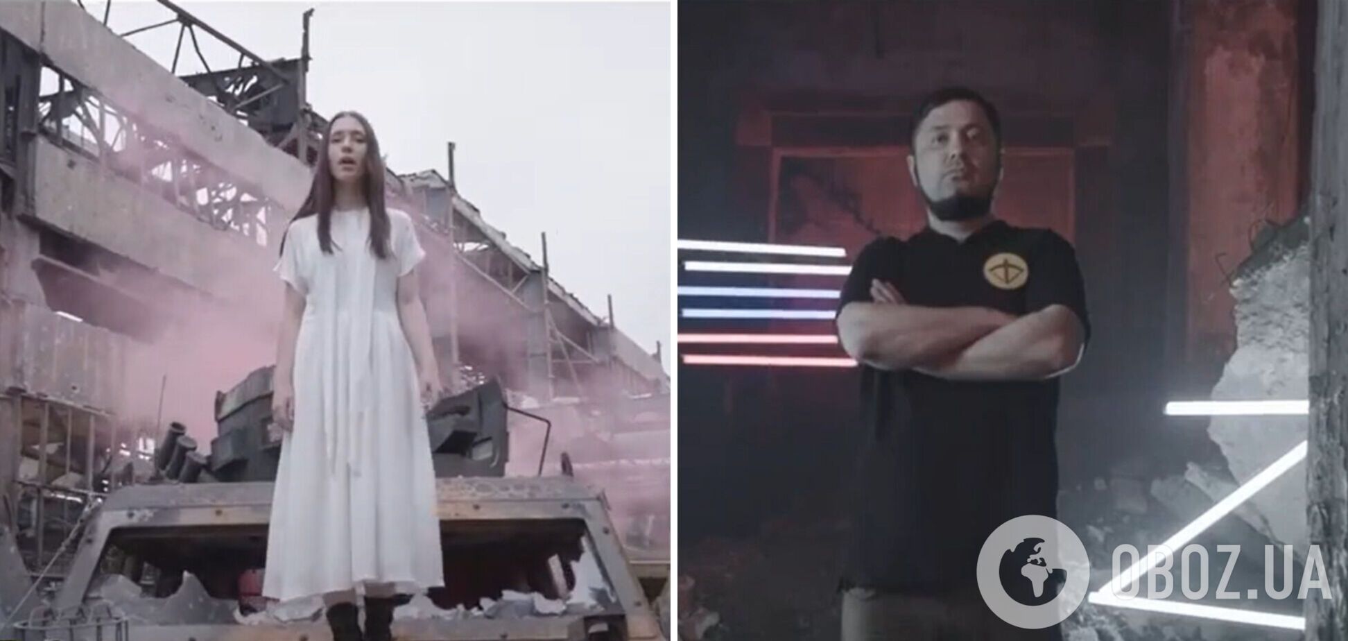 Верх цинізму: пропагандисти зняли кліп на руїнах 'Азовсталі' на пісню 'Пливе кача' українською мовою