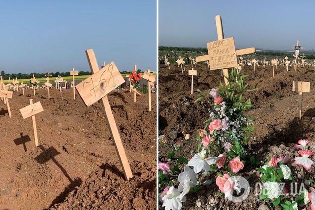 'Тысячи свежих могил, на многих нет имен, только цифры': в сети появилось свежее видео из Мариуполя