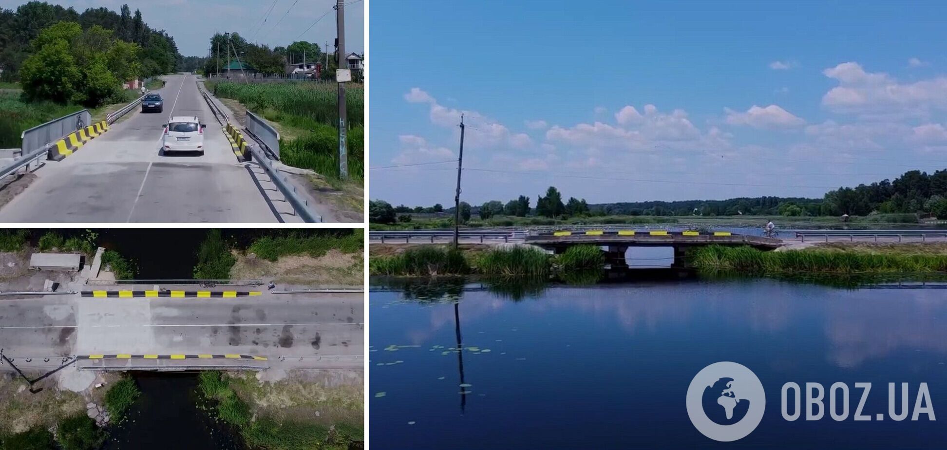 Восстановили мост в селе Глебовка на Киевщине