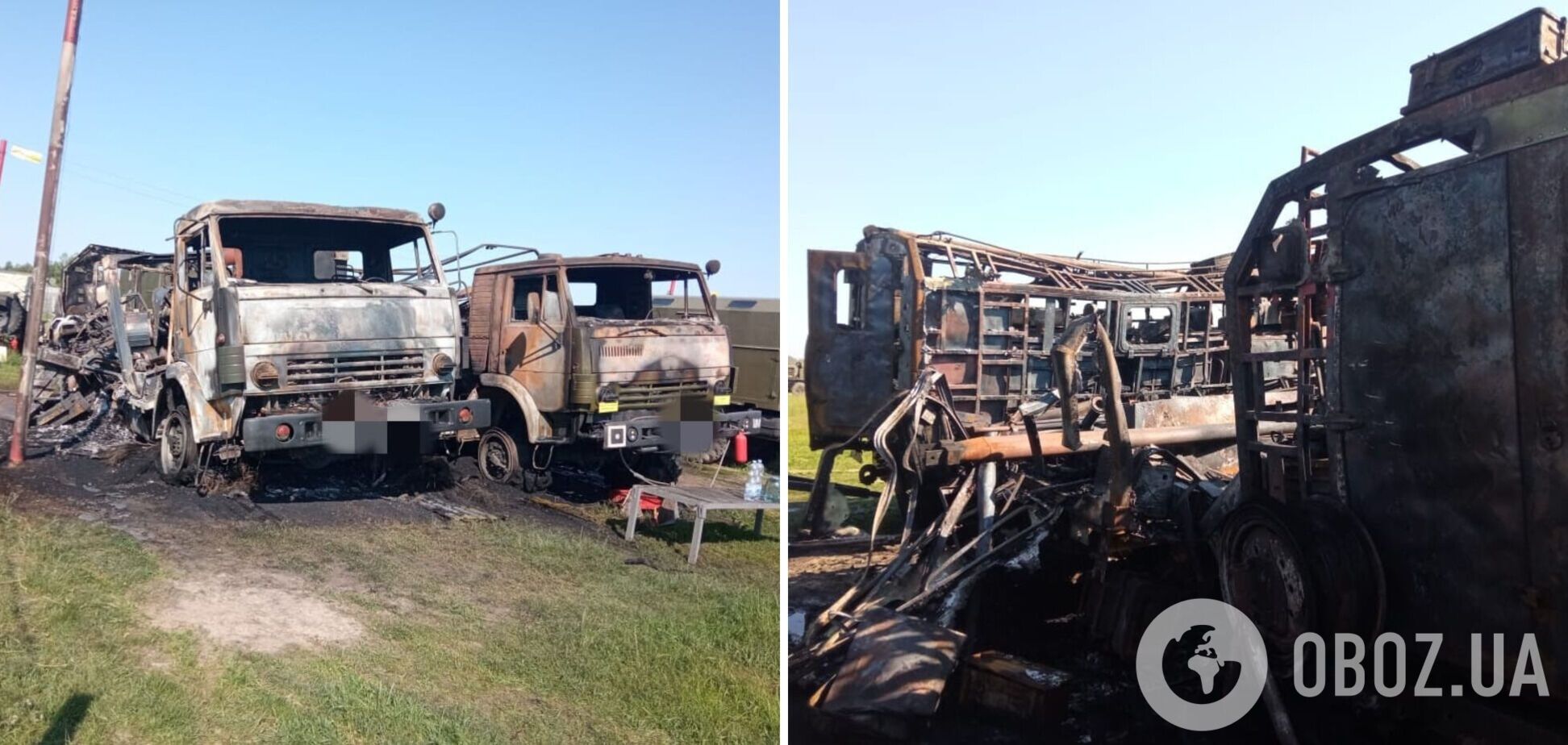 В Брянской области сгорела военная база российской армии: появились фото и видео последствий