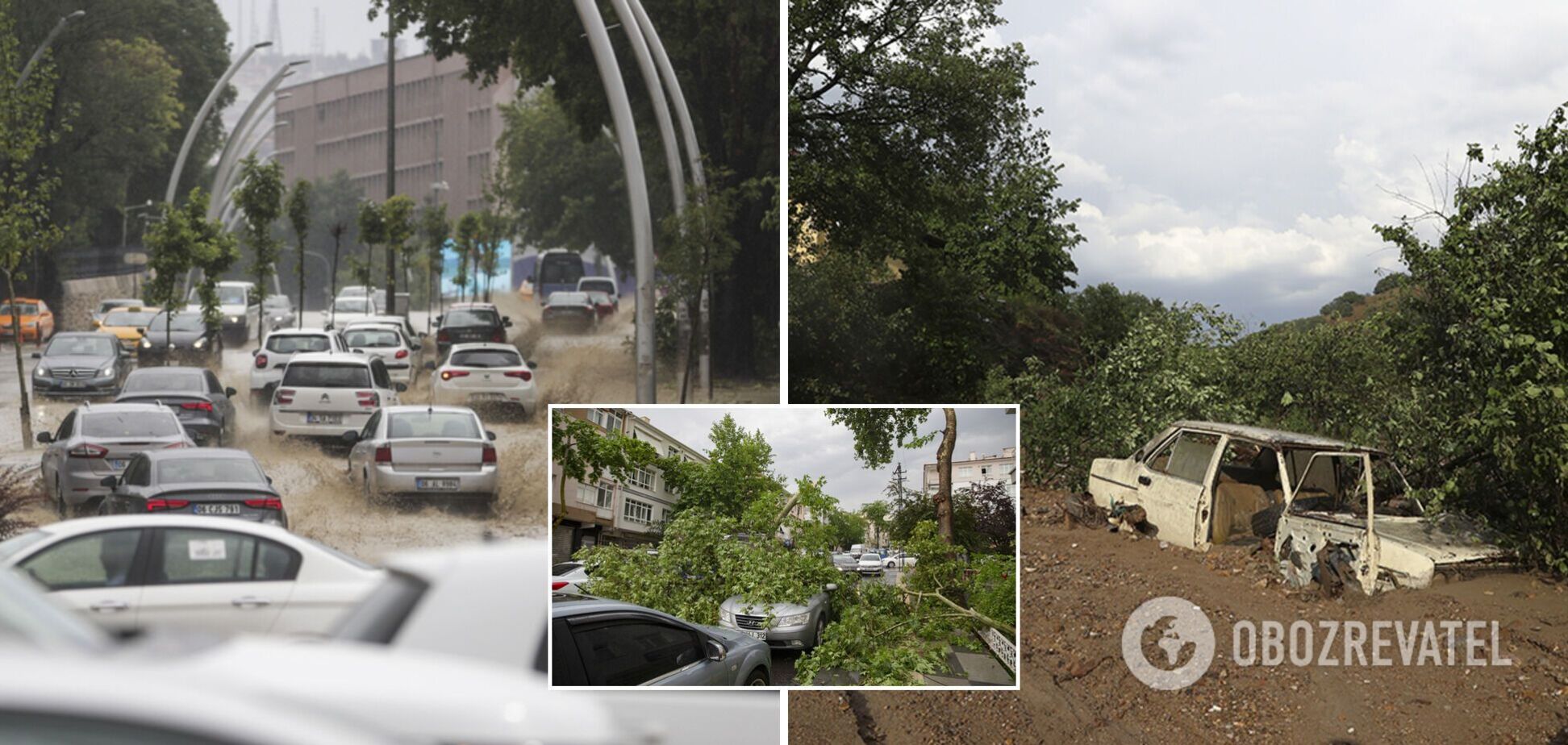 У Туреччині пронісся потужний ураган, який перетворив вулиці на річки: є загиблий. Фото та відео