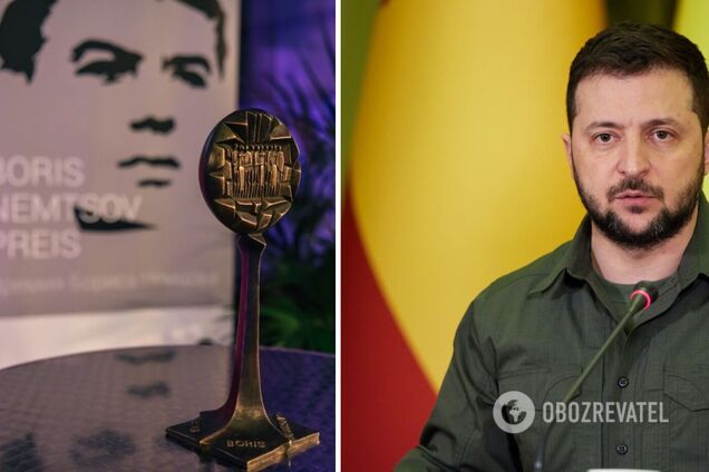 Зеленський став лауреатом премії Бориса Нємцова за мужність