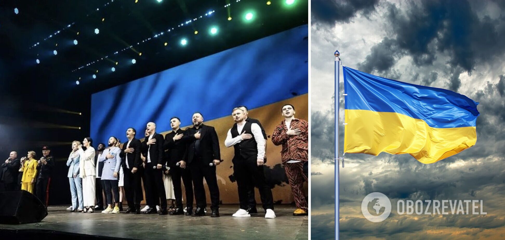 Звезды 'Квартала 95' довели украинцев до слез чувственным исполнением гимна Украины. Видео