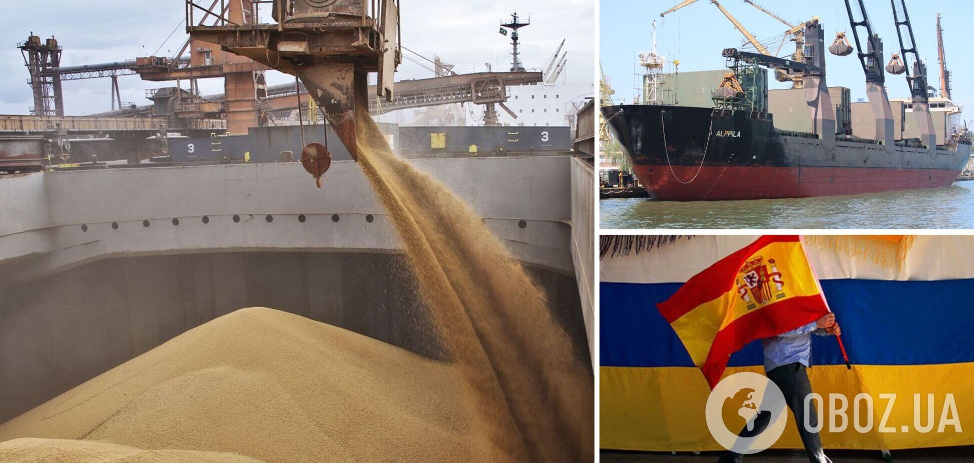 Іспанія отримала морську поставку зерна з України
