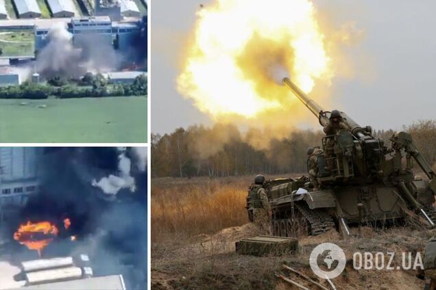 Українські артилеристи влаштували фаєр-шоу окупантам, знищивши ворожу техніку: яскраве відео