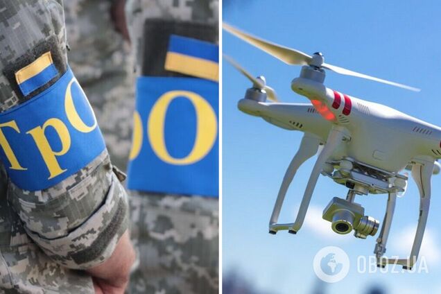 Полтавські тероборонівці збили ворожий дрон, який шпигував біля залізничного вокзалу