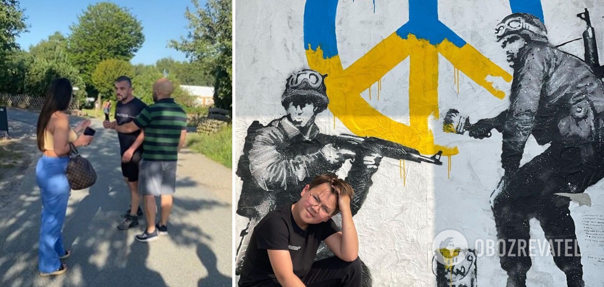 Ведущая Анна Олицкая показала новое видео с россиянами в Германии, напавшими на нее и сына из-за 'Слава Украине!'