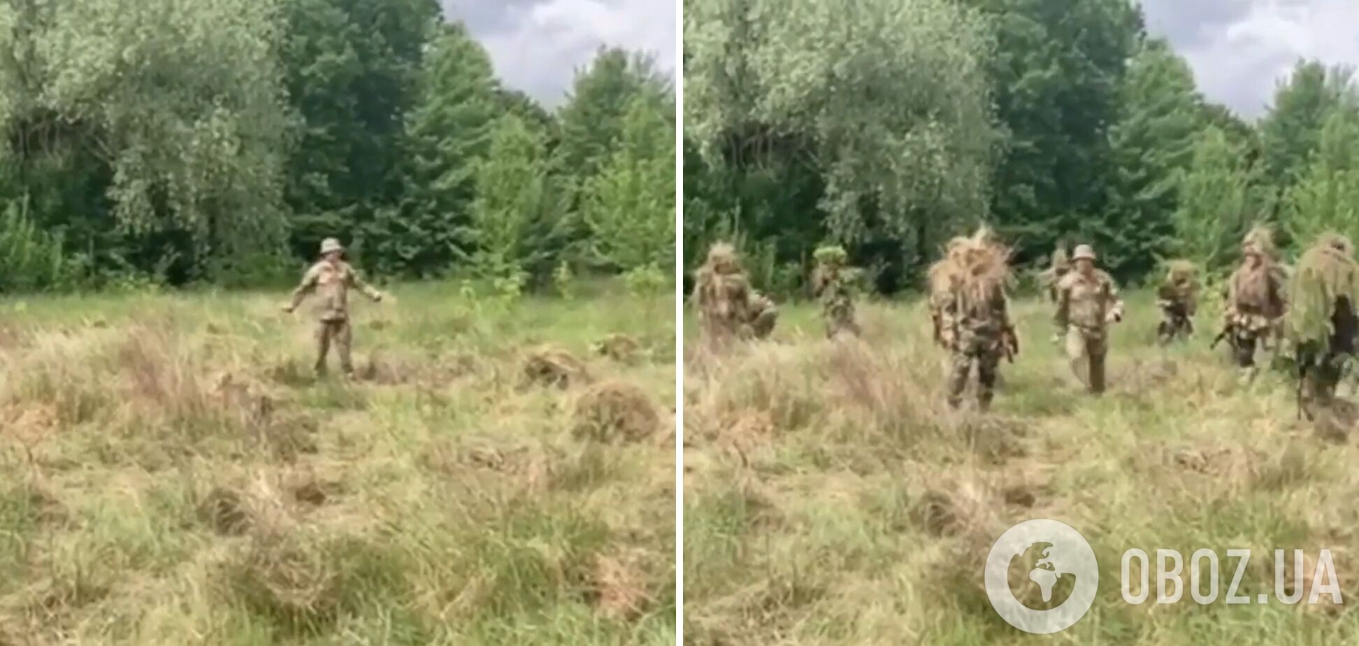 Украинские бойцы показали чудеса маскировки