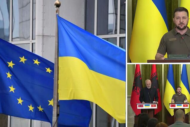 Албанія, Чорногорія та Північна Македонія підтримують вступ України до ЄС