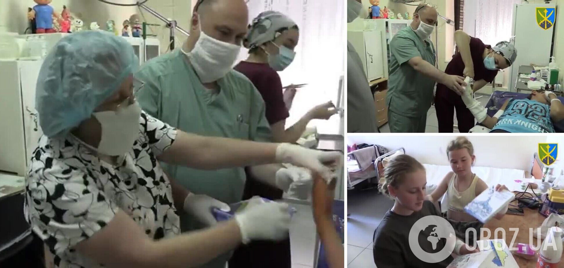 В больнице Запорожья спасают детей, пострадавших от вражеских обстрелов: помощь им привезли военные. Видео