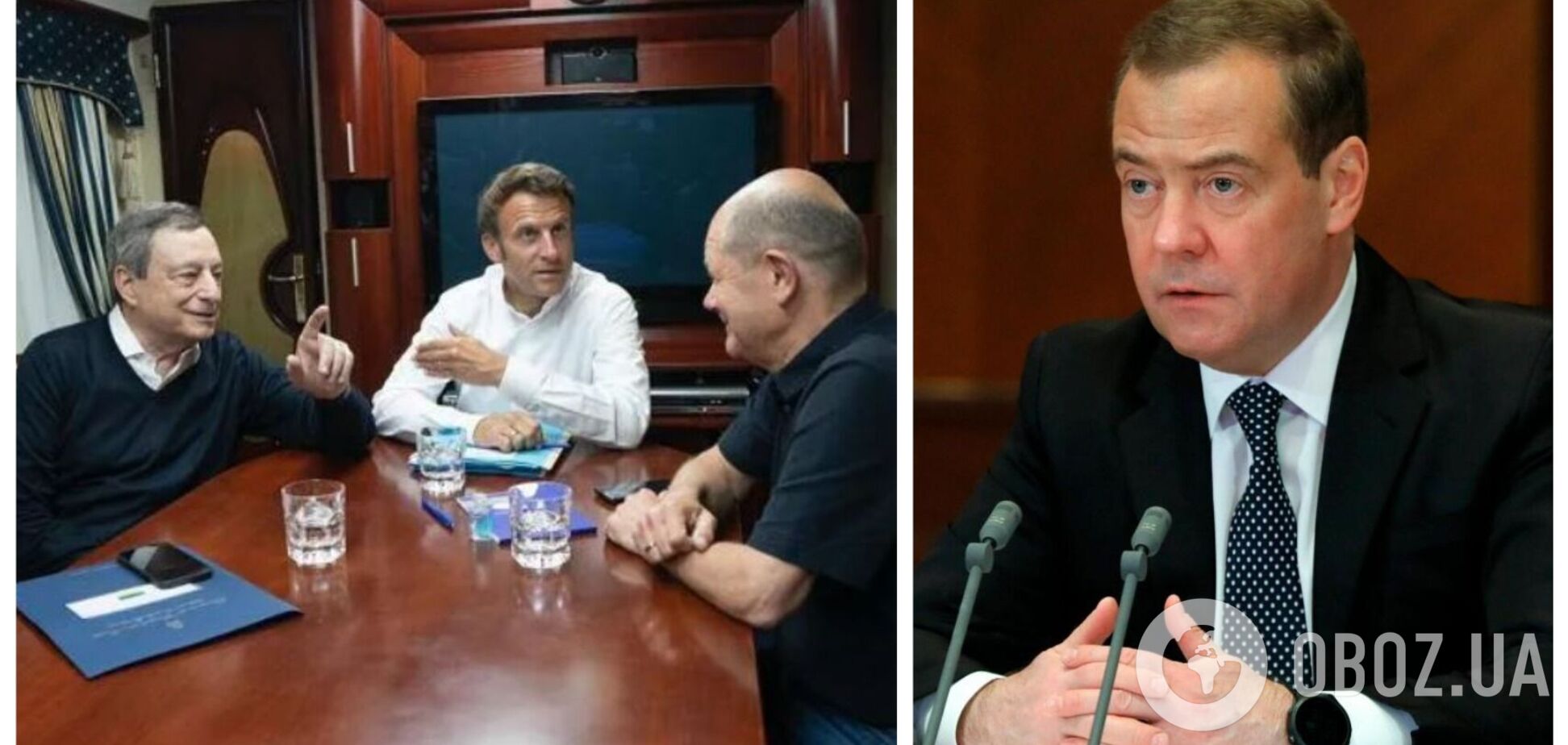 В России отреагировали на визит Макрона, Шольца, Драги и Йоханниса в Киев и высказались о войне