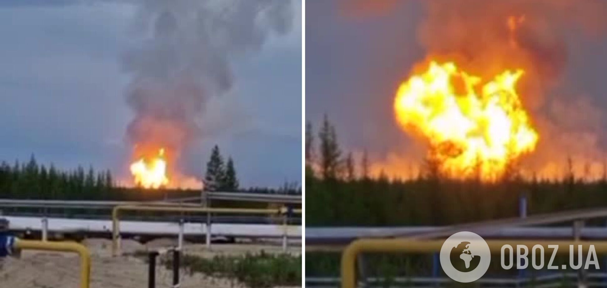 В России загорелось крупнейшее газовое месторождение. Видео