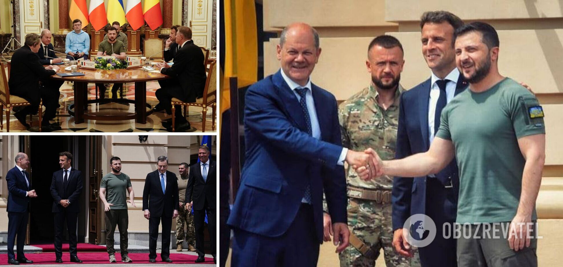 Макрон, Шольц и Драги провели переговоры с Зеленским