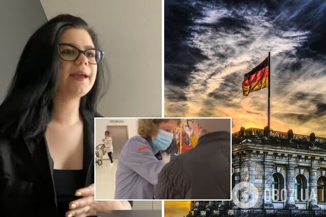 В супермаркете Германии кассирша-россиянка напала на украинку в сине-желтой маске и назвала ее 'с*кой и мразью'