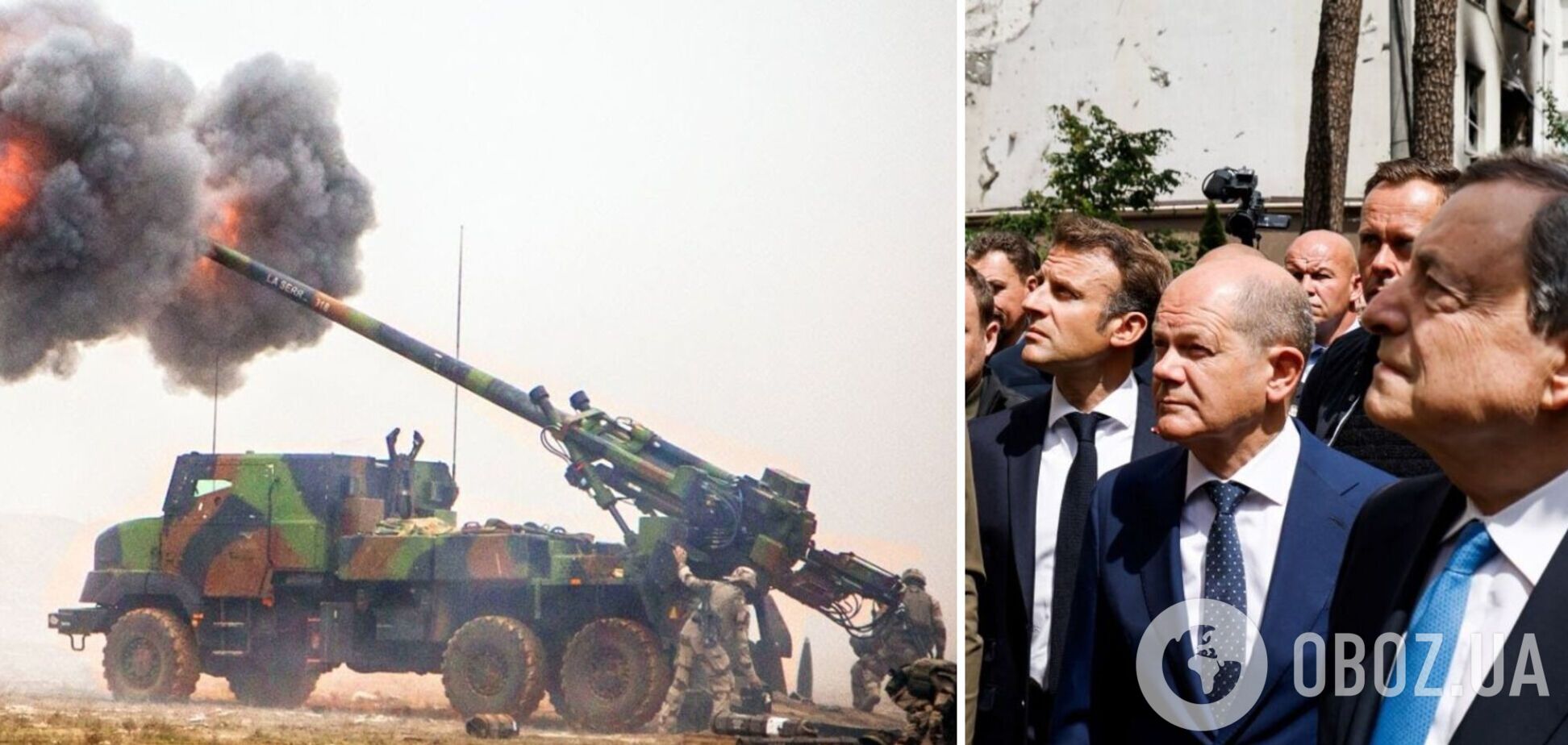 Макрон: Франція поставить Україні ще 6 артилерійських установок Caesar