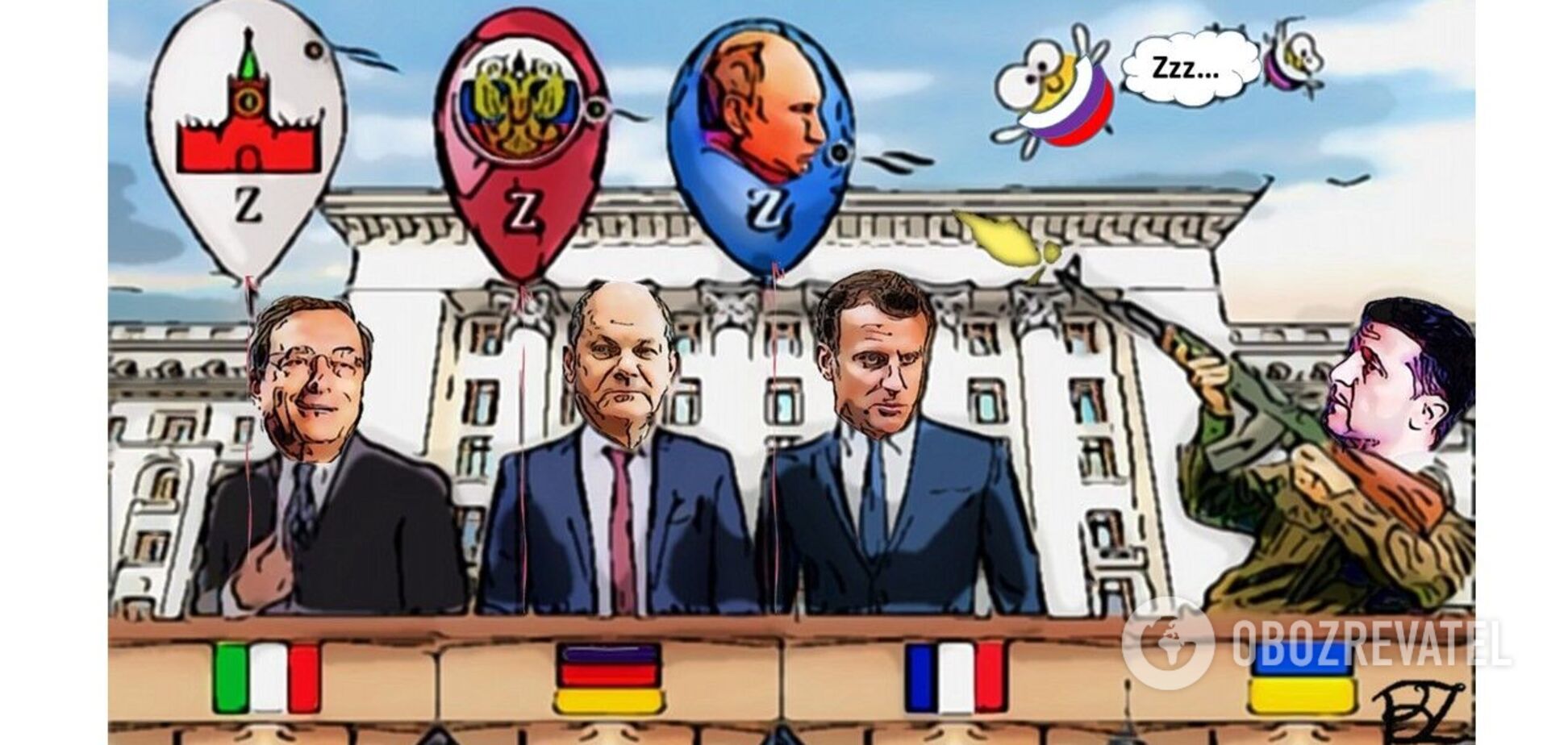 Это 'Zzz' – неспроста: европейская тройка лидеров в Киеве попрощалась с 'миротворческими' иллюзиями